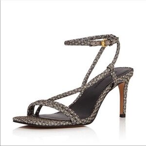 Rebecca Minkoff Nanine Silver & Gold Metallic Heel, Size 10